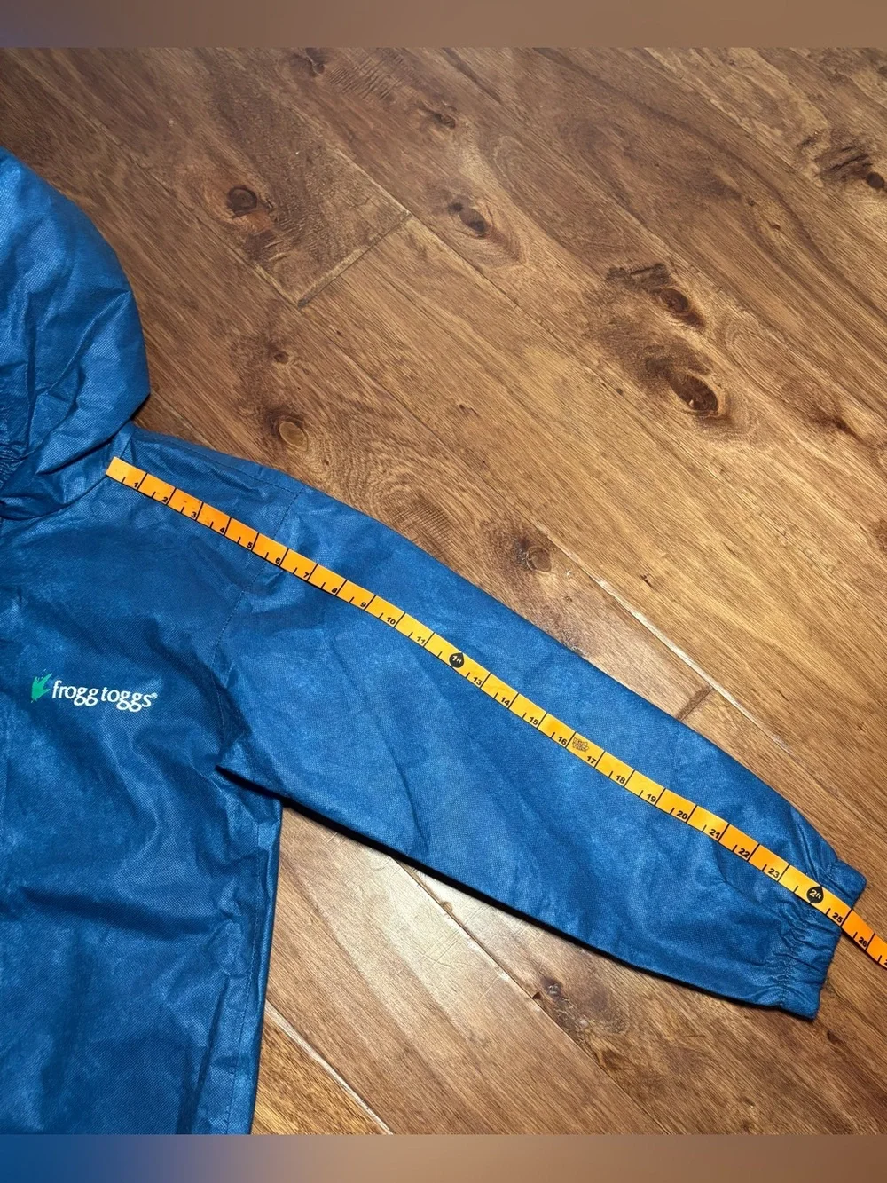 NEW Frog Toggs Polly Woggs 2-Piece Rain Jacket Suit Youth Large Blue/Black